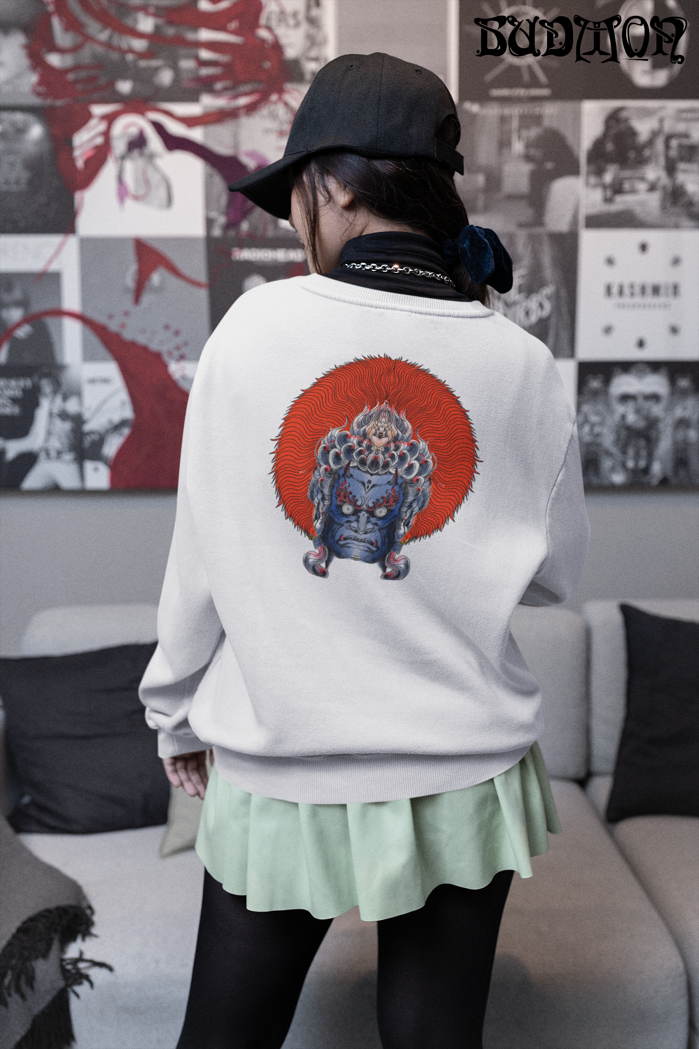 【BUDMON Double Face Champion Sweatshirt】Buddha series